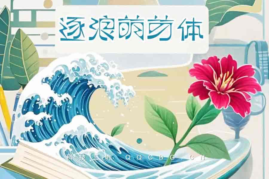 1+逐浪萌芽字近代文艺风繁花海报字体可商用ZoomlaMengyas Free Fonts