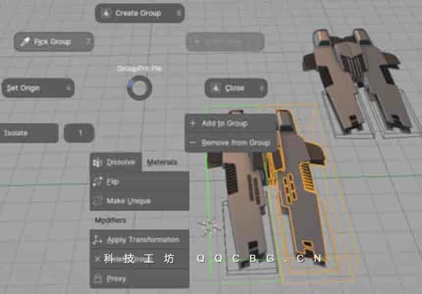 三维模型打组控制工具 Group Pro v3.0.4
