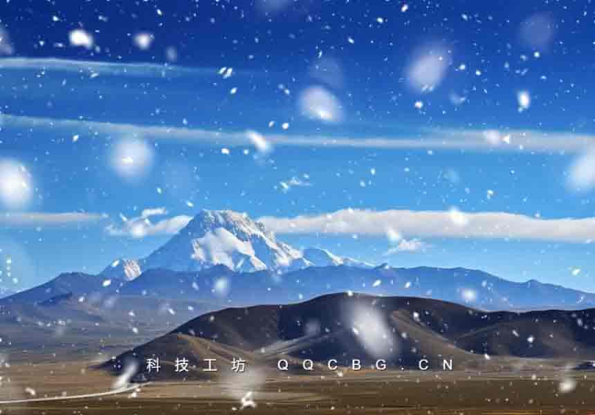 Photoshop插件 一键下雪效果冬季雪景风景雪花飞舞